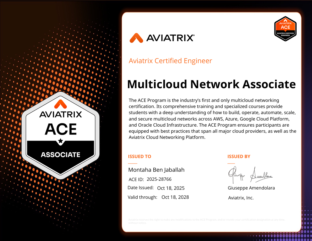 Multicloud Network Associate