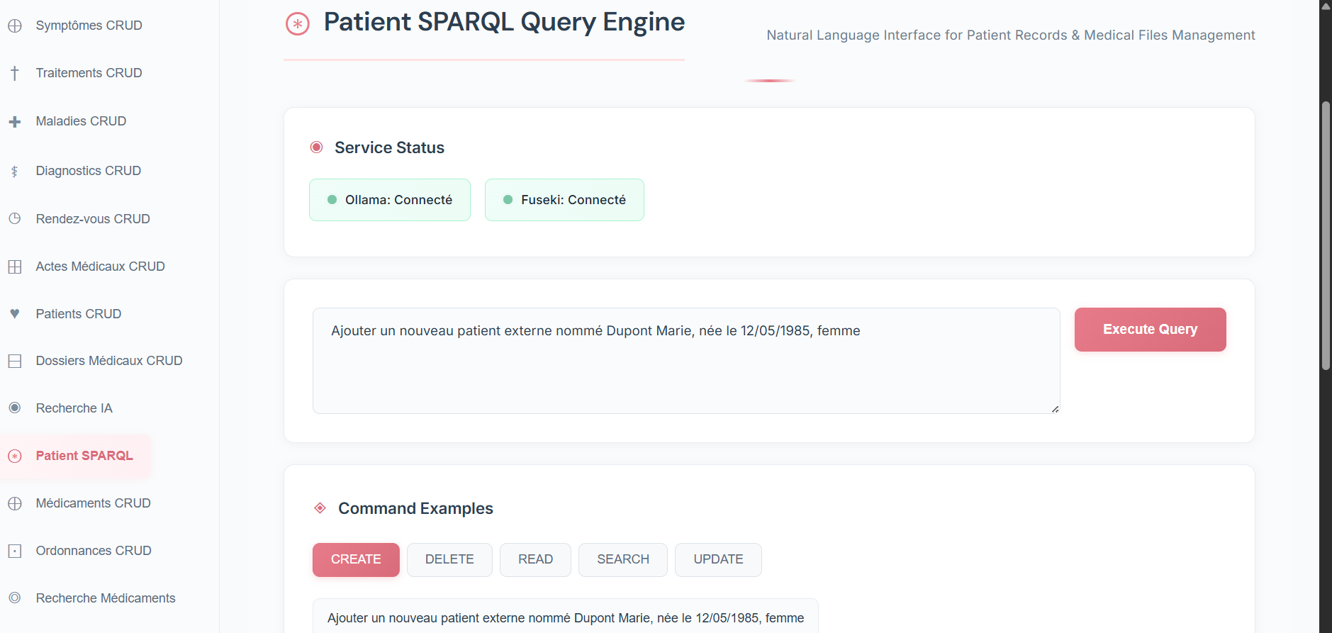 Medical Ontology System screenshot 1